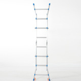 Производитель индивидуальная двойная домашняя инженерная инженерная подъемная подъема и утолщенная лестница алюминиевая сплава Складная лестница