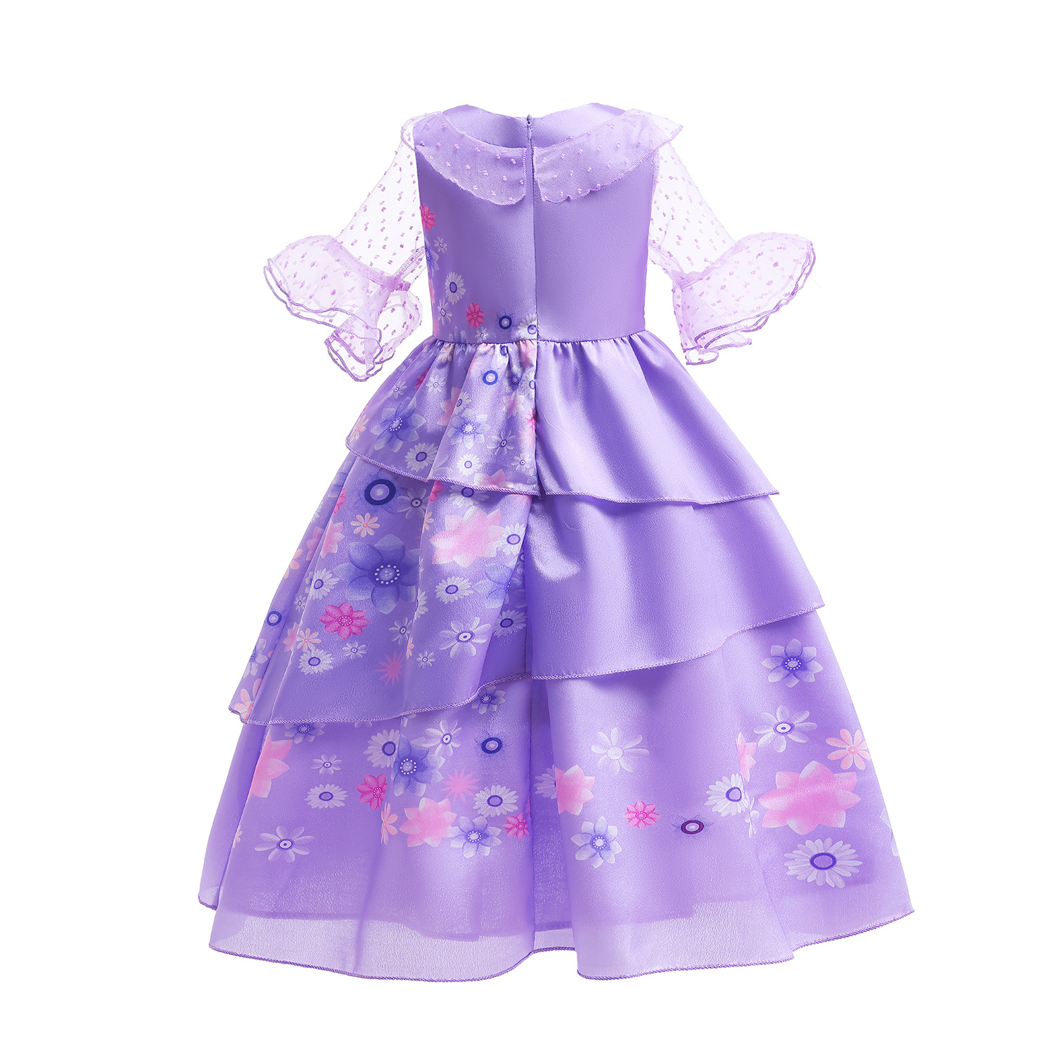 Cute Flower Cotton Blend Polyester Girls Dresses display picture 2