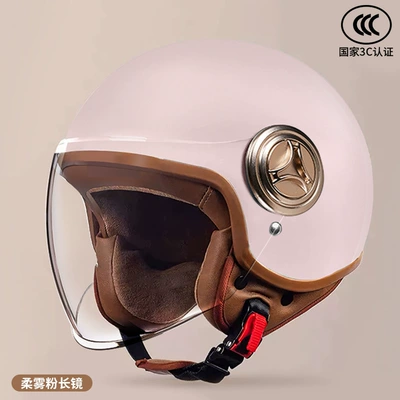 Motosiklet kaskı (dəbilqə) – Full Helmet - 801-new-national-standard-class-a-3c-certification-soft-mist-powder-long-mirror-free-size