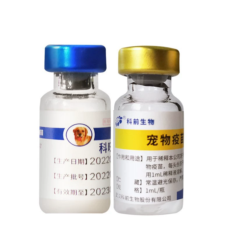 Четырехкратная живая вакцина для собак Вакцина против бешенства для собак Предварительное деление Wangfuke Вангью Малая собачья чумка Парагрипп