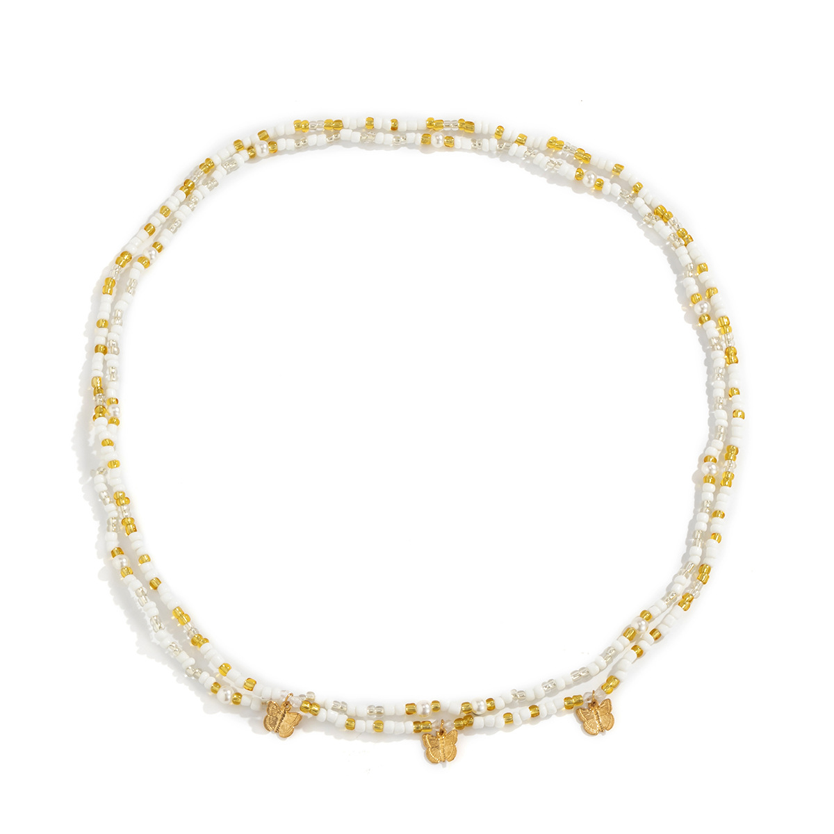 Retro Farbe Miyuki Perlen Schmetterling Stretch Perlen Körper Kette Großhandel Nihaojewelry display picture 3