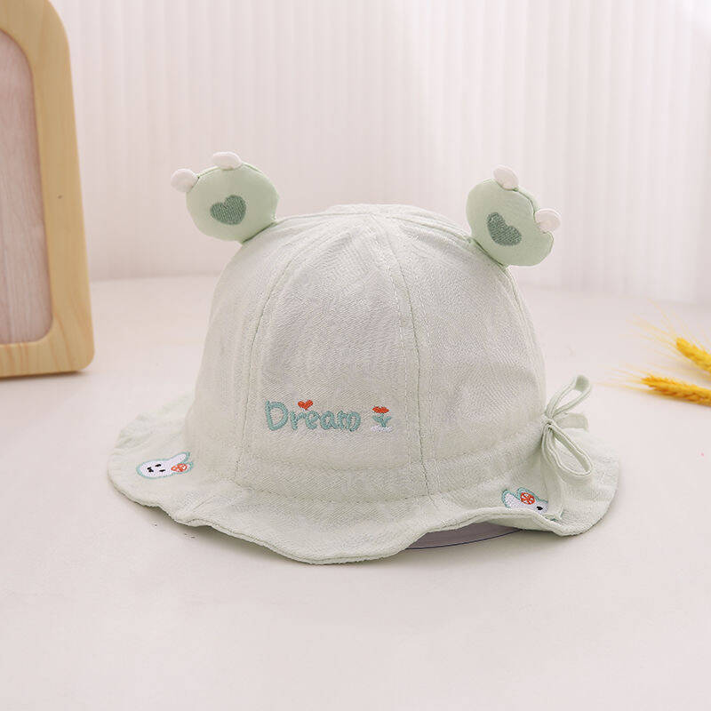 Sombrero de bebé primavera y verano delgado sombrero de pescador sombrero de bebé sombrero de sol pequeño mes de verano sombrero de cuenca de malla sombrero