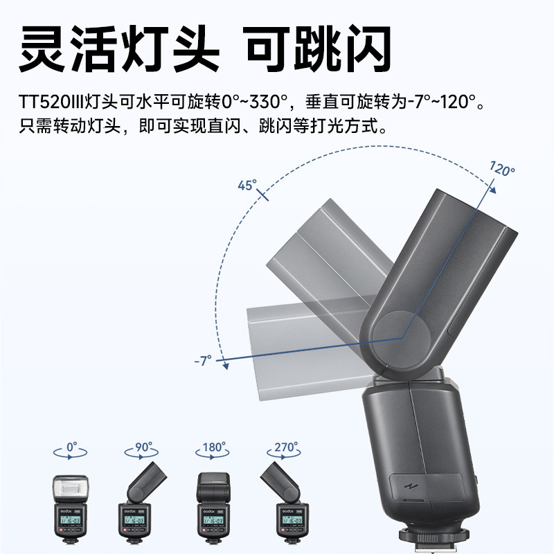 神牛 TT520III third generation flash external on-camera flash hot shoe suitable for Canon, Nikon, Sony and Fujifilm