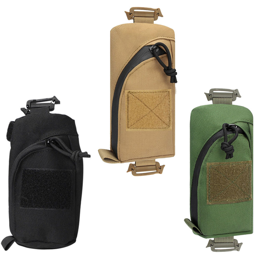 In-stock outdoor tactical accessory pouch, MOLLE system bag, multi-functional water bottle pouch, and walkie-talkie storage bag