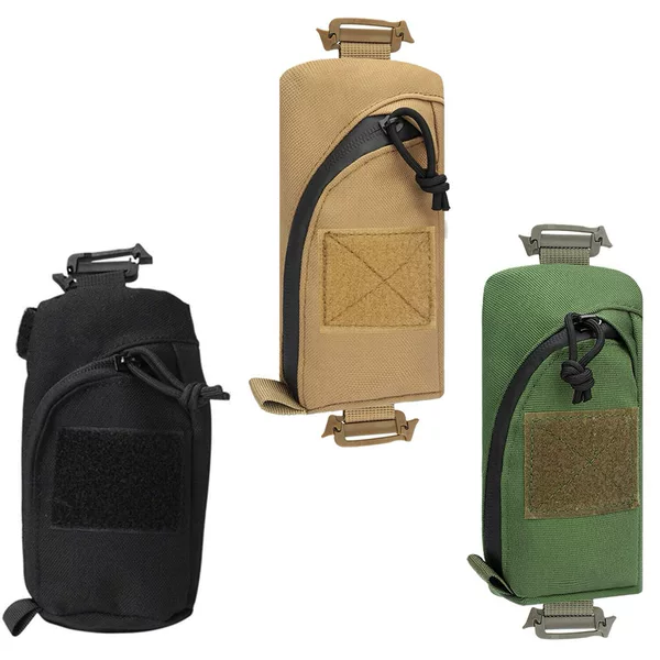 In-stock outdoor tactical accessory pouch, MOLLE system bag, multi-functional water bottle pouch, and walkie-talkie storage bag