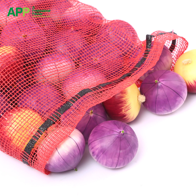 PP平织网眼袋洋葱手提编织袋网兜外贸出口厂家直销