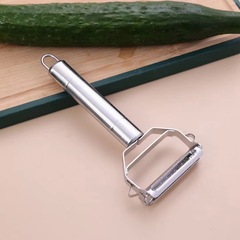 Stainless steel double-headed grater, multifunctional peeler, two-in-one fruit peeling knife, potato and melon peeling knife