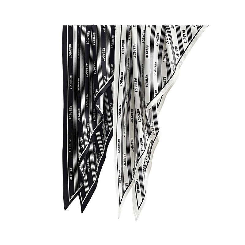 Bufanda triangular grande de gama alta de lujo ligero japonés y coreano, seda de sarga suave para mujer, bufanda clásica de todo fósforo, bufanda de oficina de cuello blanco con hombros