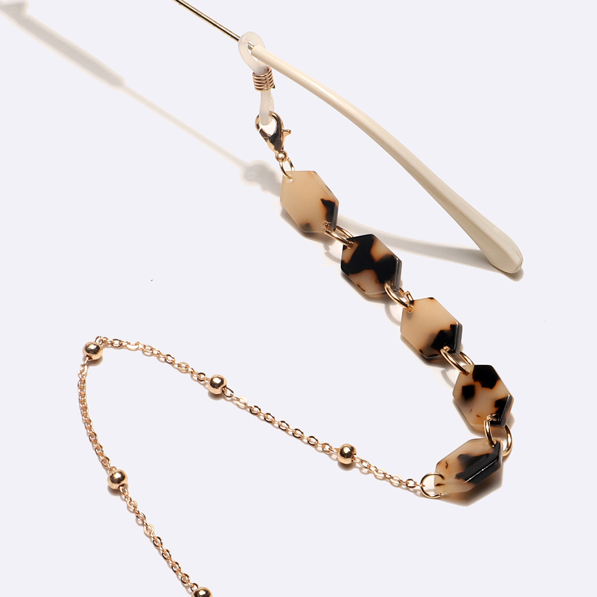 Street Occasion Acetic acid sheets Material Fashion Leopard Acetic Acid Sheets Women's Glasses Chain