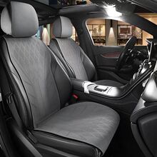 汽车坐垫四季通用翻毛皮透气座椅套高档马鞍垫座垫套夏季打孔通风
