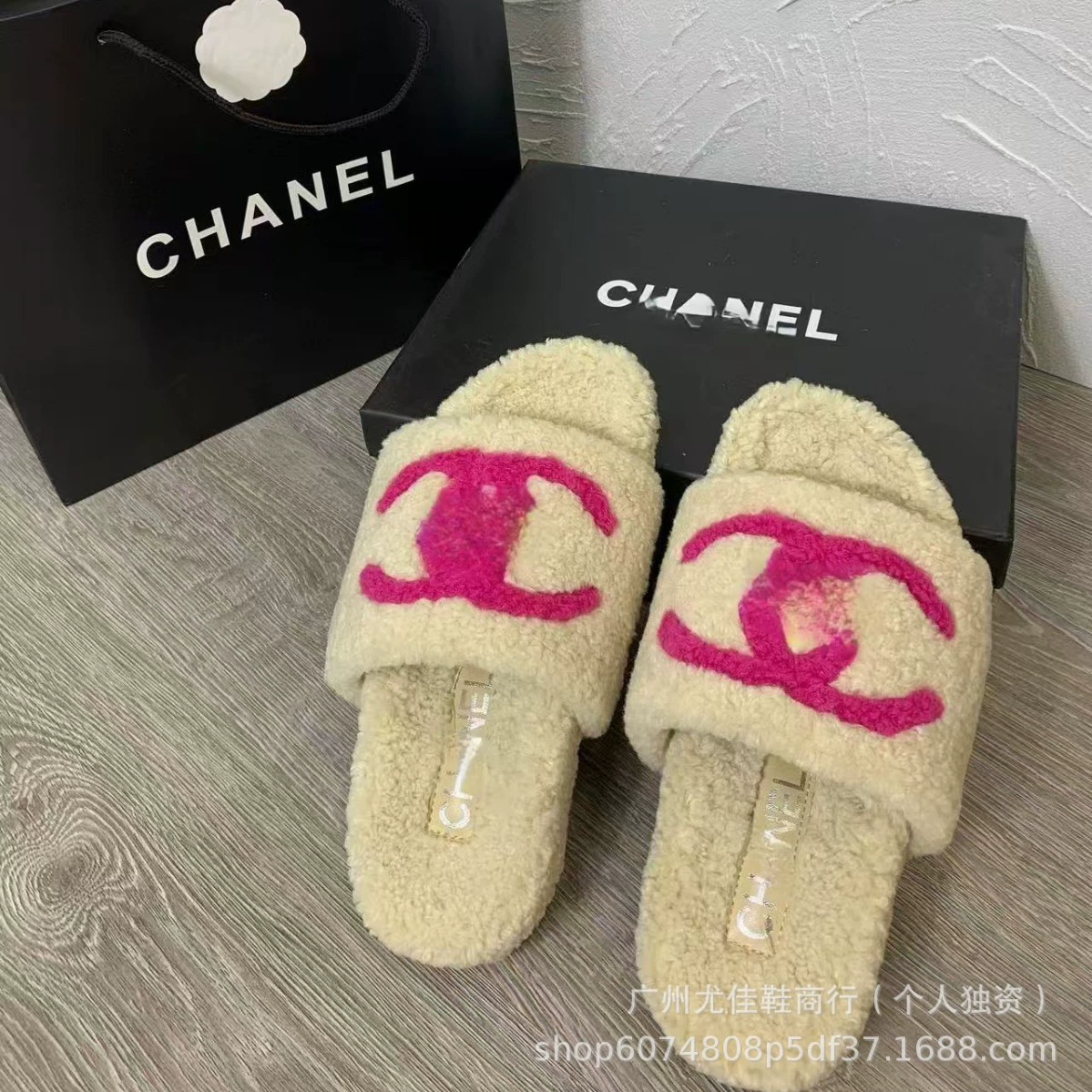 Xiaoxiang Teddy меховые тапочки для женщин на уровне верхней одежды, премиум, толста подошва из овчины тапочки износостойкие, лёгкие, повседневные тапочки