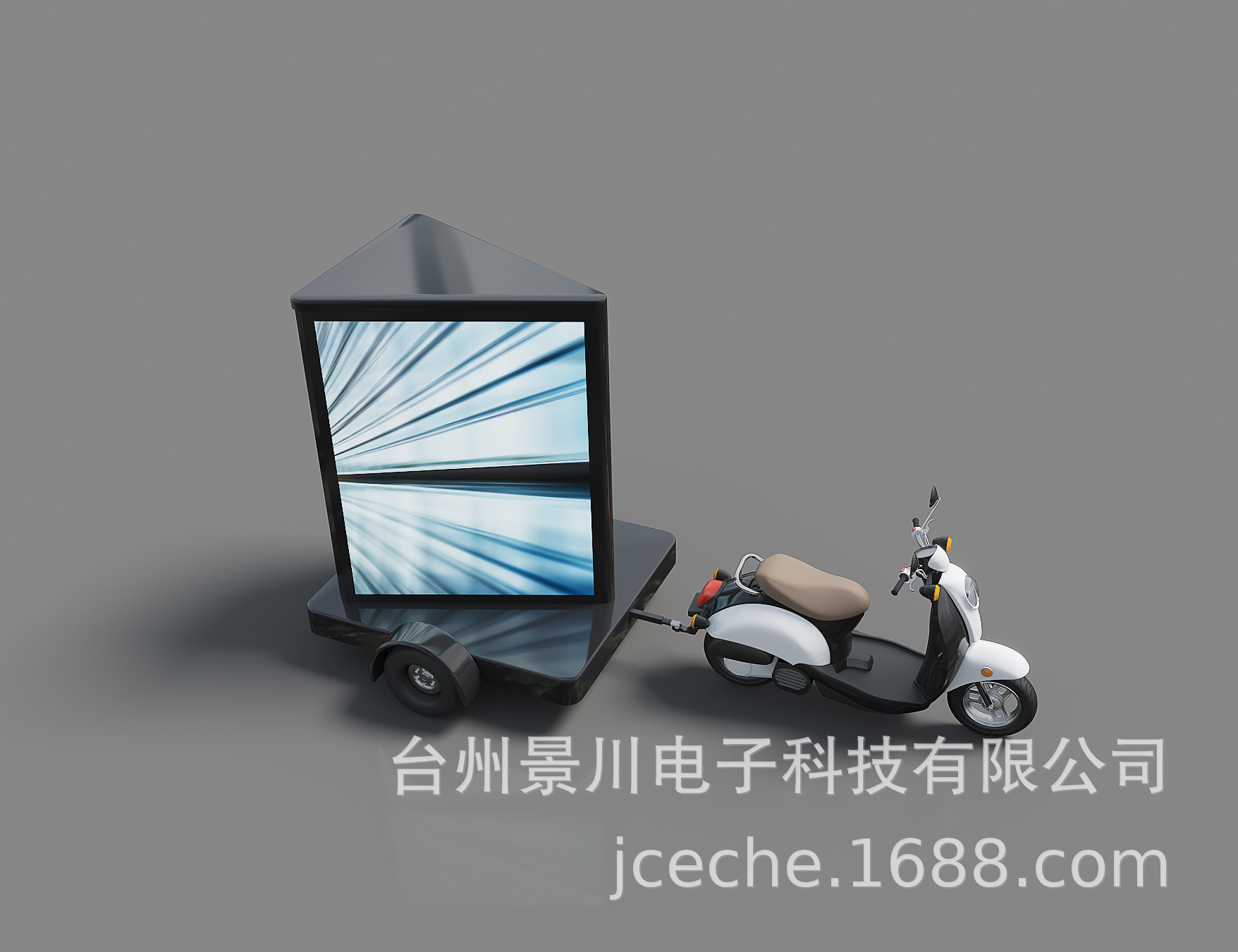 JCT commercial LED display trailer flow Advertising screen Electric vehicle voiced Dynamic screen move advertisement