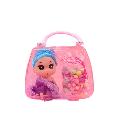 Educational children's beaded toy girl handmade diy bracelet beaded doll material package treasure box