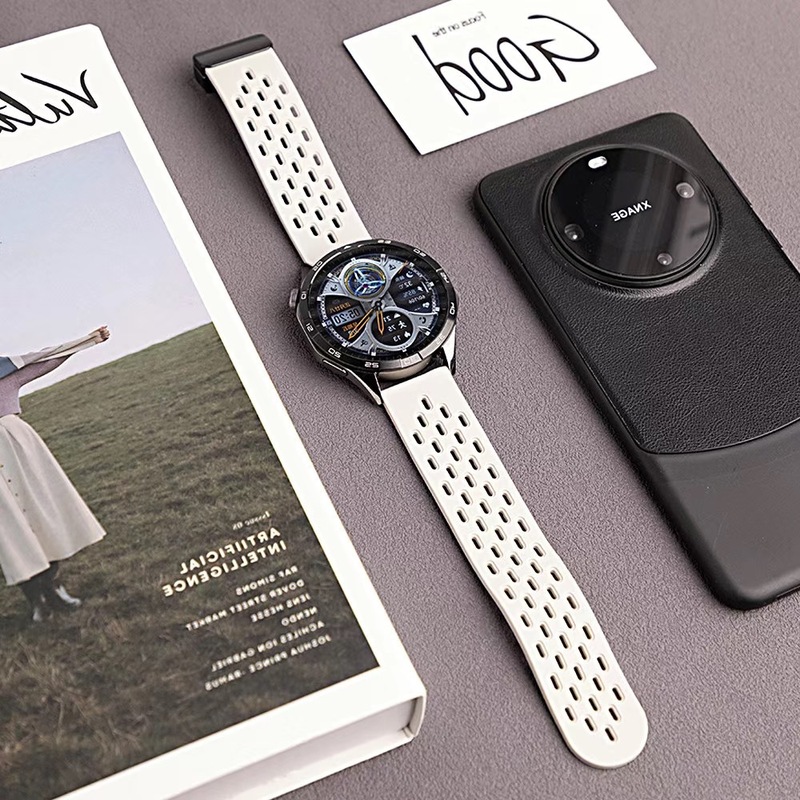 Huawei watch4/3pro Honor GT5 スポーツシリコン通気性吸汗性防水磁気バックル GT4 ストラップに適しています。|undefined