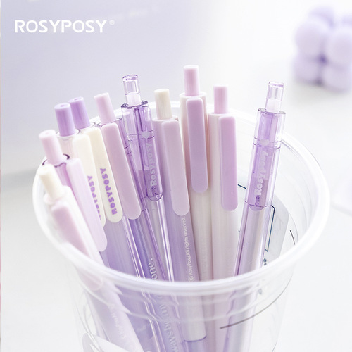 RosyPosy Soft Setting Gradient Blush Pen Set, Girl Heart Push-Top Water Brush Makeup Blush Neutral Pen