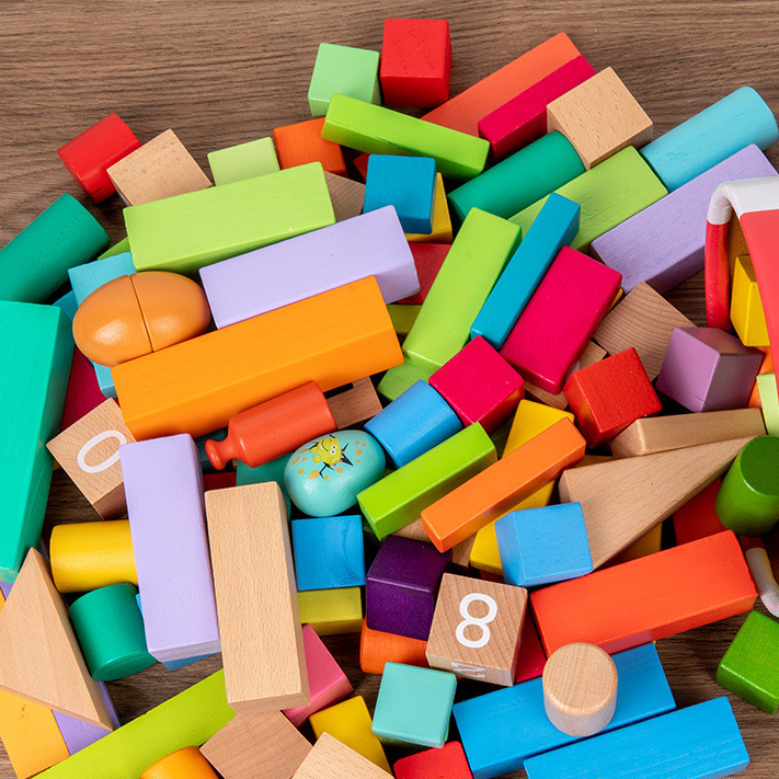 무작위 빌딩 블록 10개