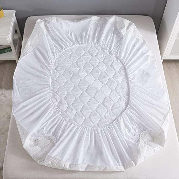 Suministro directo de fábrica Amazon transfronterizo colcha de algodón sábana ajustable colchón cubierta protectora