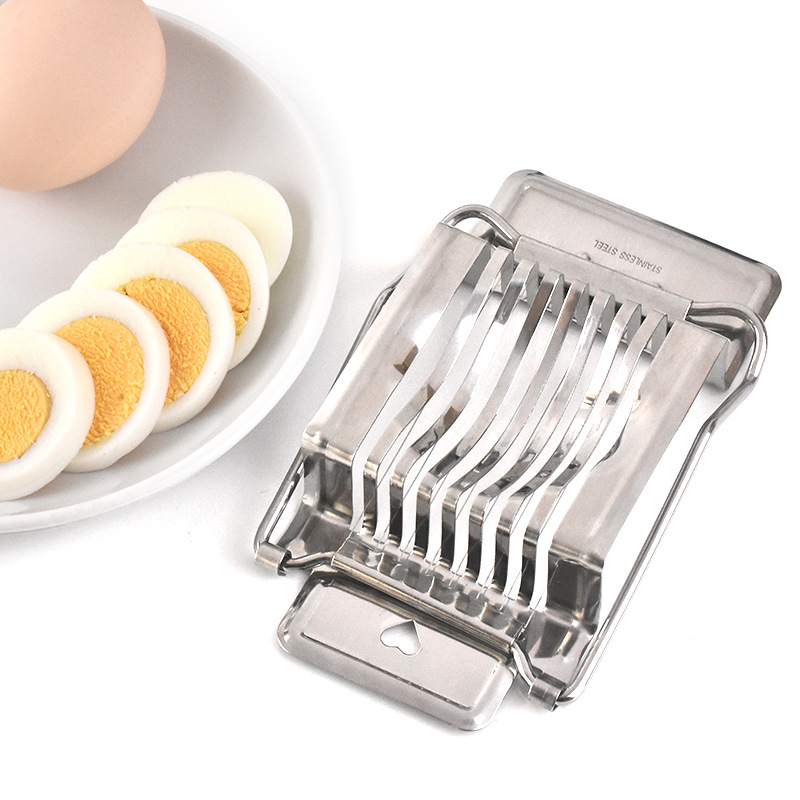 Wholesale stainless steel egg cutter 304 steel wire egg cutter fruit and ham slicer small tool
