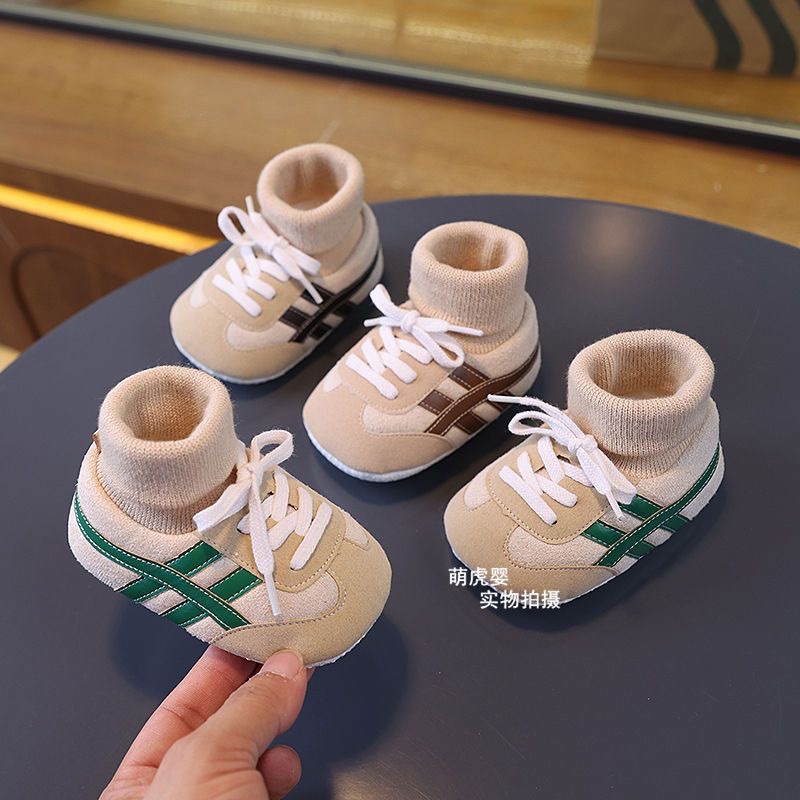 Autumn and Winter Newborn Baby Shoes 0-1 Years Old Male and Female Baby Toddler Shoes Warm Soft Sole Non-Slip Shoes Baby Toddler Shoes