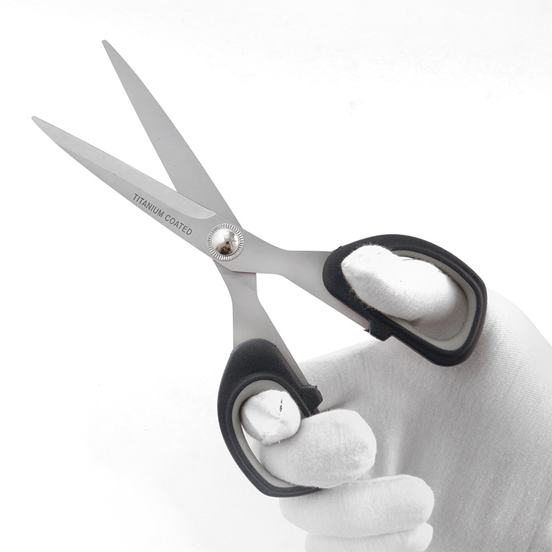 (2개) 유럽식 사무실 가위 학생 문구 가위 손 가위 가족 매일 가위 예술 가위