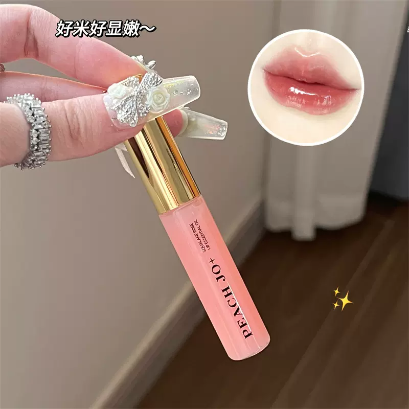 PEACH JO+角鲨烷玫瑰唇部精华蜜唇油保湿滋润女补水美容院伴手礼