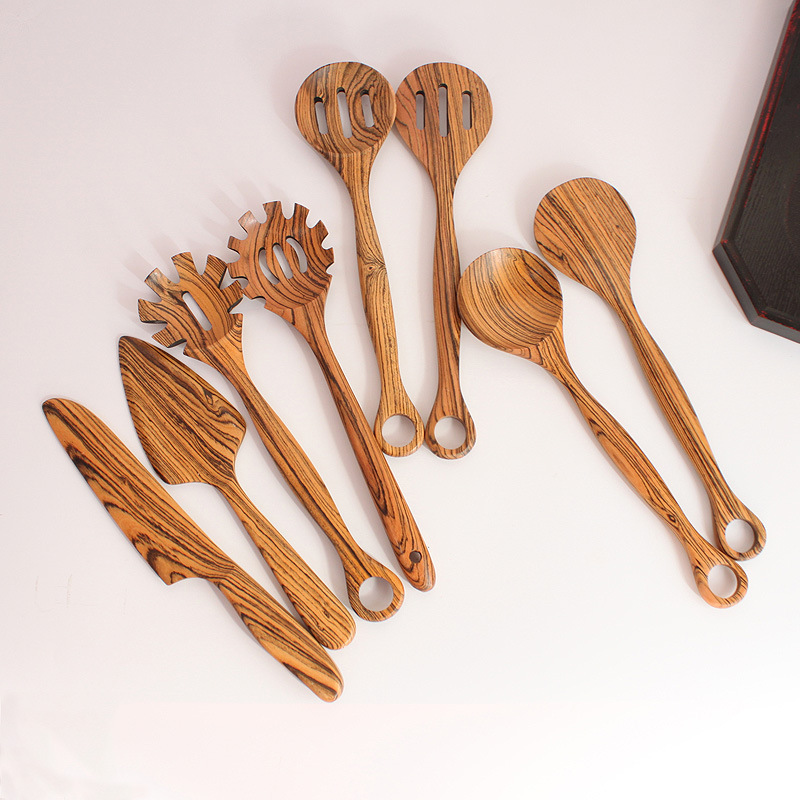 橄榄木厨具套装意面捞沙拉搅拌铲勺木铲木勺披萨饼蛋糕公用刀铲