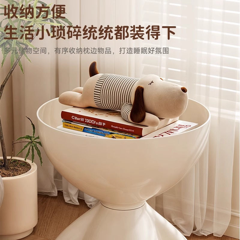 Creativa meseta de cabecera doméstica sala de estar sofá de lado móvil mini mesas en línea INS viento pequeño tipo de mesa de té