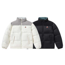 韩国KIRSH樱桃羽绒服女连帽短款双面穿保暖加厚立领外套潮流秋冬