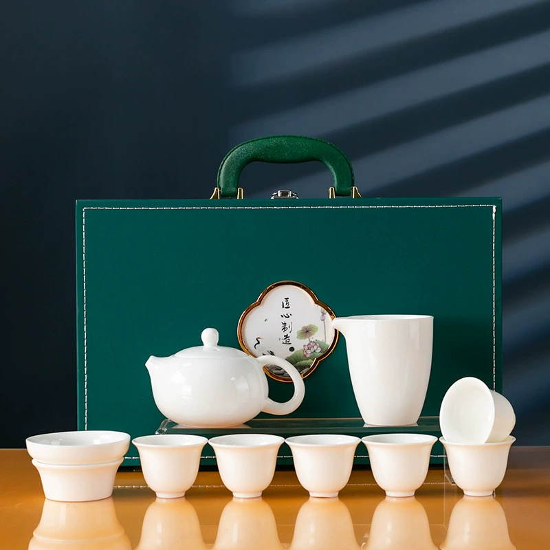 Tea set for office, gift box, simple and elegant design, Birthday gift