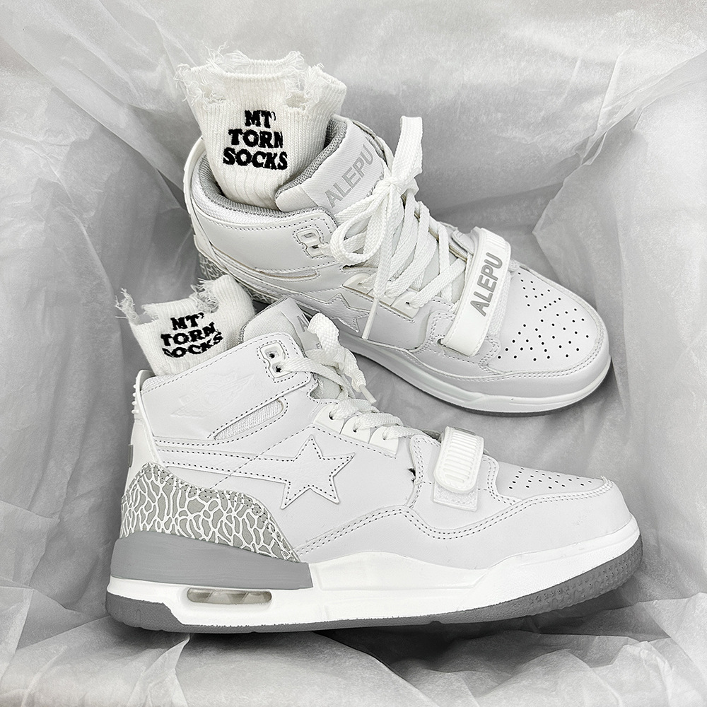 High top niche lightweight star air cushion board 2024 new spring versatile studt sports leisure shoes for _voghion.com