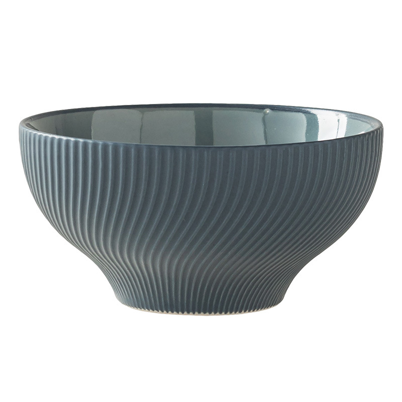 Sombrero de cerámica de estilo nórdico, cuenco de arroz, cuenco de lujo ligero en relieve tridimensional en 3D, vajilla para el hogar, cuenco pequeño al por mayor