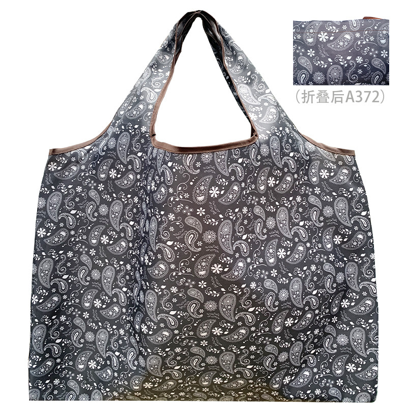 Bolsa de compras plegable de la protección del medio ambiente del paño de Oxford bolsa de almacenamiento portátil bolsa de supermercado grande bolsa de dibujos animados japonés