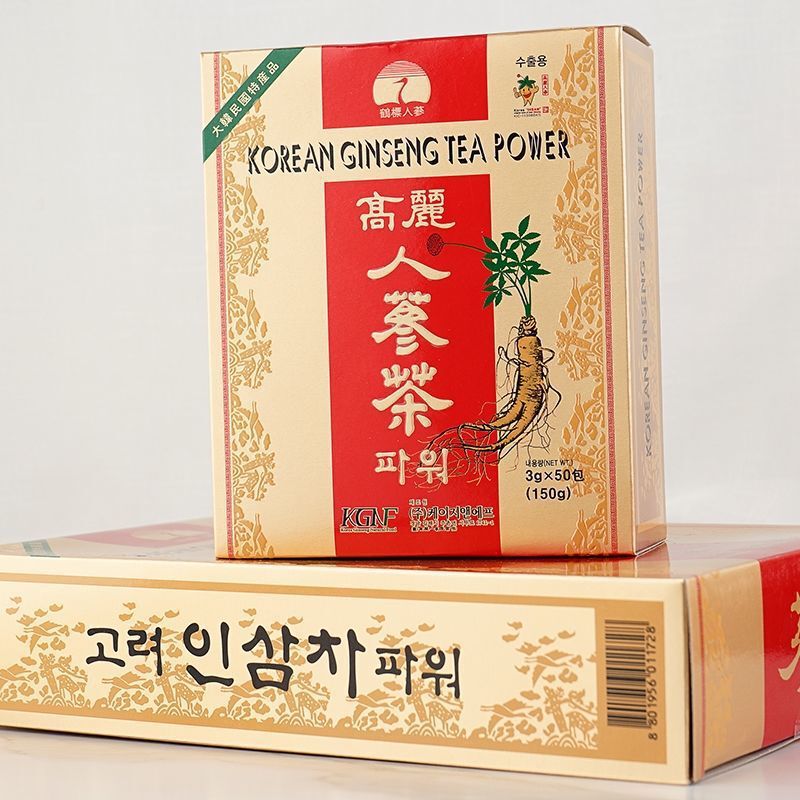 Korean Tea Imported Crane Label Korean Ginseng Tea Granules Gift Box Tea Carton Portable Small Package 150g