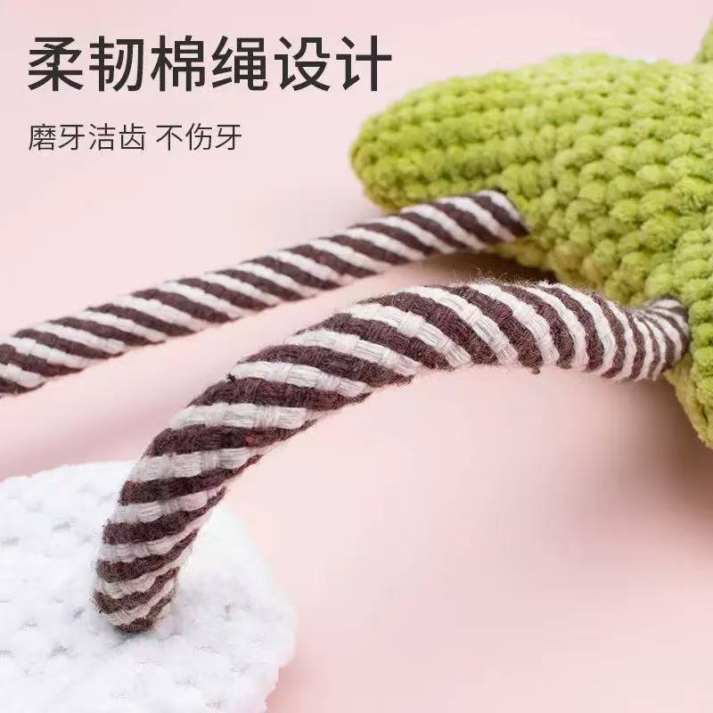 Nuevos juguetes de peluche para mascotas, ranas resistentes a los dientes de mordida, juguetes interactivos para perros de tamaño medio, artículos para mascotas