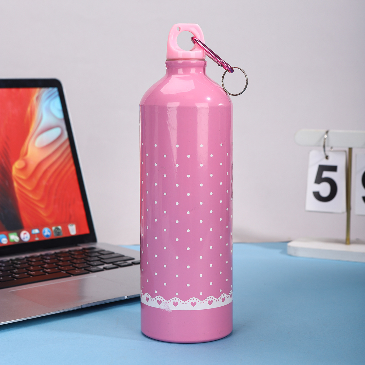 Nuevo simple taza de aluminio portátil de gran capacidad para niños y niñas ciclismo alpinismo botella de regalo taza LOGO al por mayor