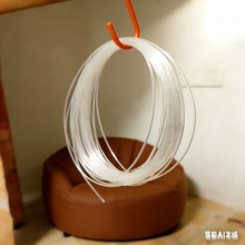 耐磨中硬钓鱼线防刮花中硬尼龙线强韧硬胶丝乱石区野钓鱼线海钓