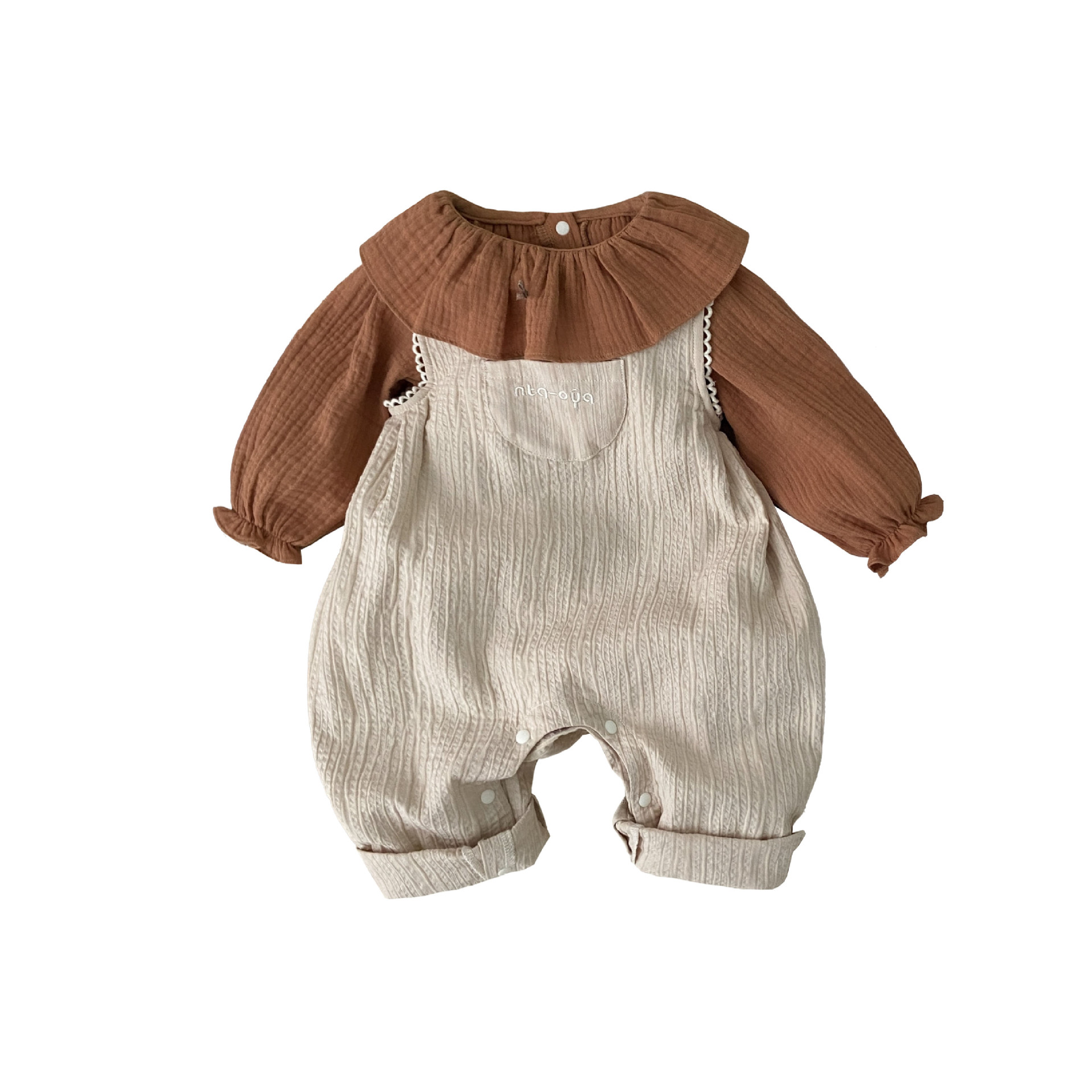 Ropa de primavera para niños, estilo occidental, traje de niña coreana, traje de babero nuevo de primavera, traje de dos piezas para bebés femeninos