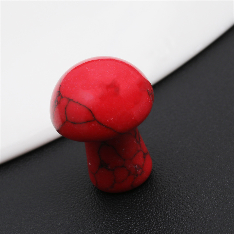 Cristal de ágata piedra semipreciosa Mini seta decoración maceta pecera DIY joyería decorativa seta transfronteriza