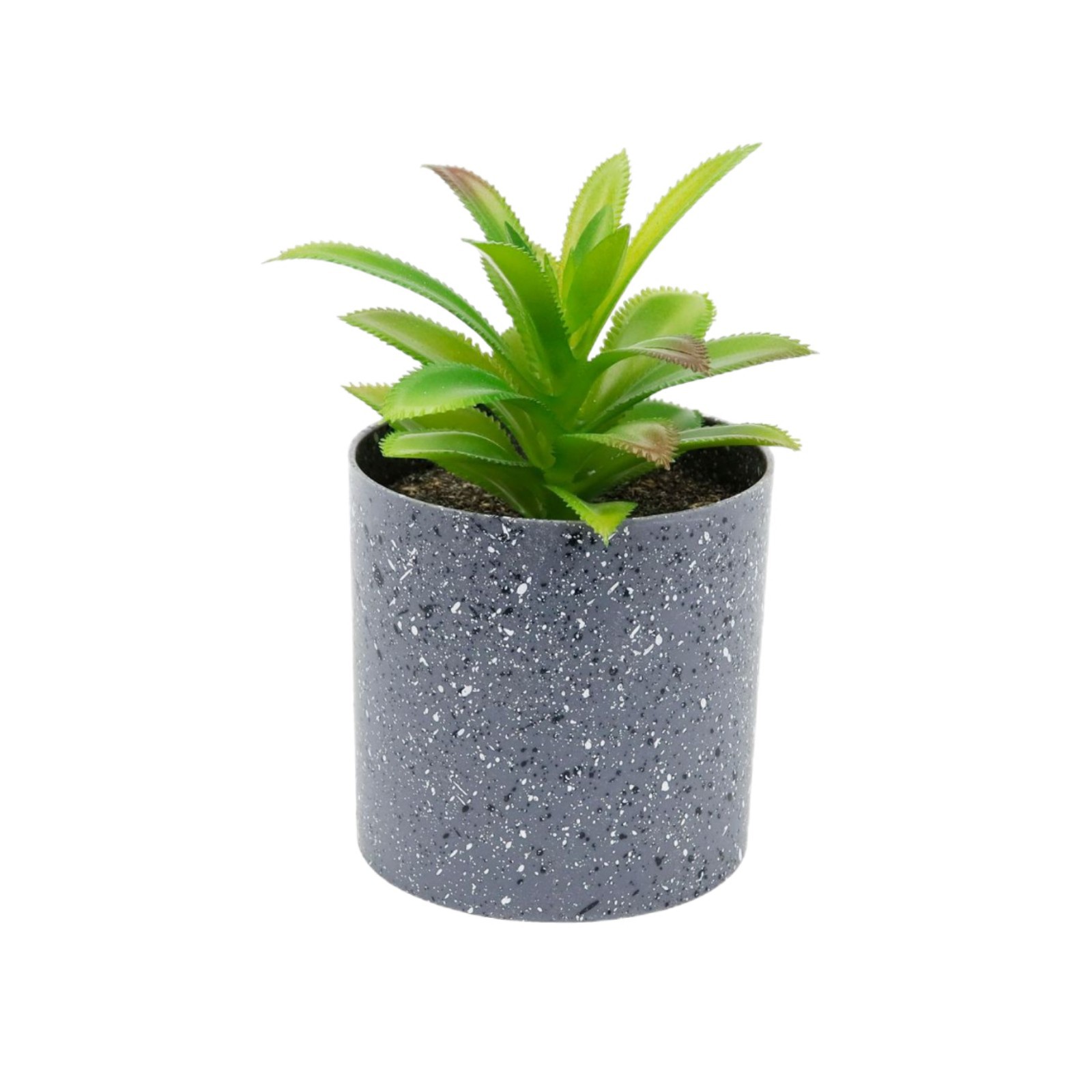 Nueva simulación de planta en maceta de plástico con manchas cilíndricas carnosas, adorno de escritorio, planta verde artificial, bonsái carnoso image 6