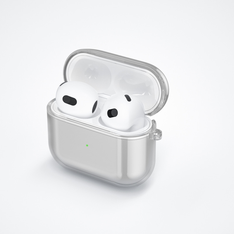 新品适用连体airpodspro3苹果耳机壳高透透明airpods pro3保护套|undefined