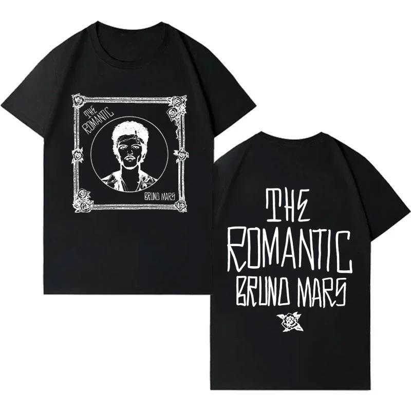 【Cross-Border European Size】Singer Bruno Mars New Album Pop Tshirt Mens
