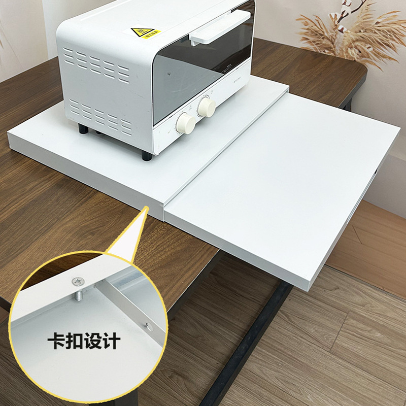 キッチンラック引き出し式アイアン電子レンジ収納炊飯器トレイホルダーカウンタートップ引き出し式引き出し