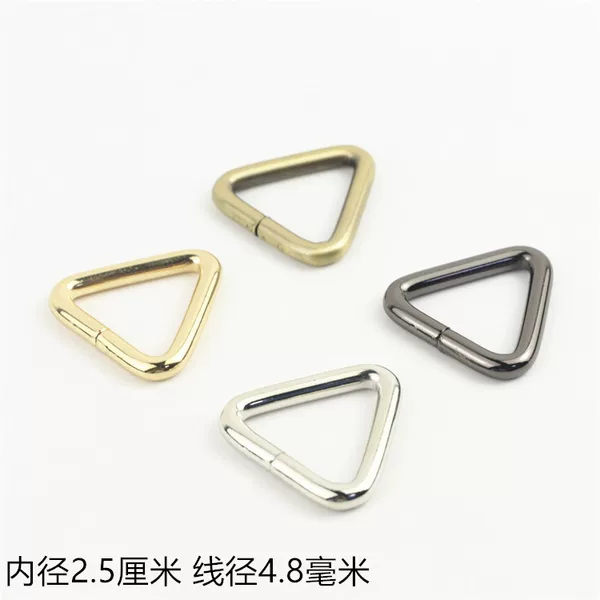 Luggage hardware accessories triangle iron buckle bag shoulder buckle backpack travel bag one inch inner diameter 2.5cm