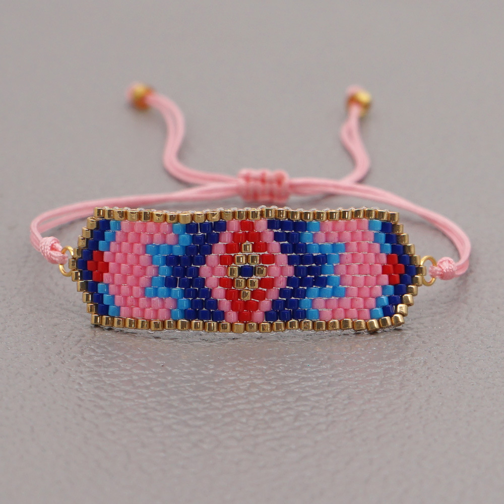 Bohemian Ethnic Style Wild Miyuki Rice Beads Hand-woven Beaded Bracelet display picture 4