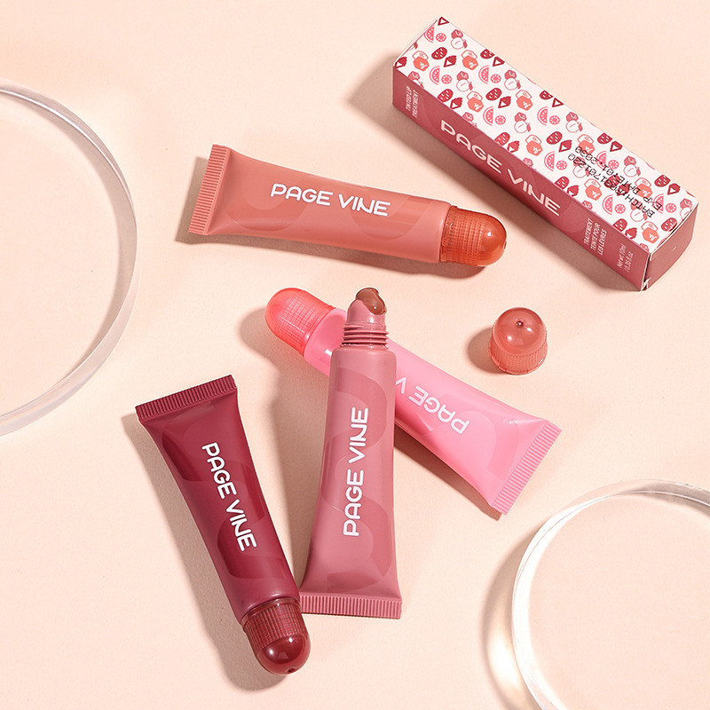 Maquillaje transfronterizo PAGE VINE marca caliente conjunto de esmalte de labios plano hidratante e hidratante belleza de comercio exterior