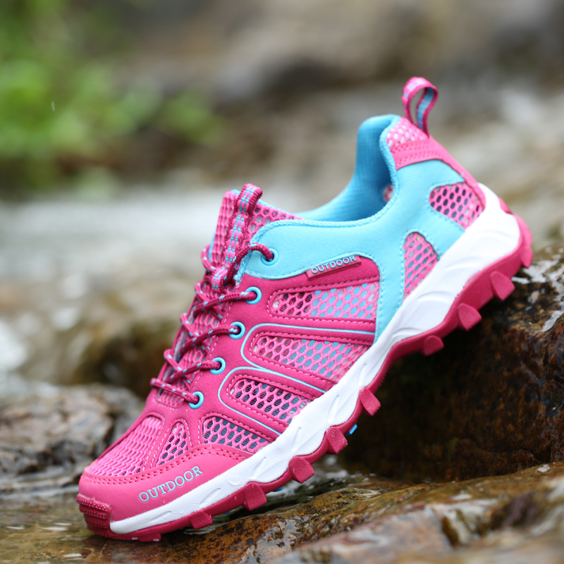 2025 zapatos de montaña transfronterizos de verano al aire libre zapatos de senderismo transpirables zapatos de secado rápido zapatos deportivos ociosos