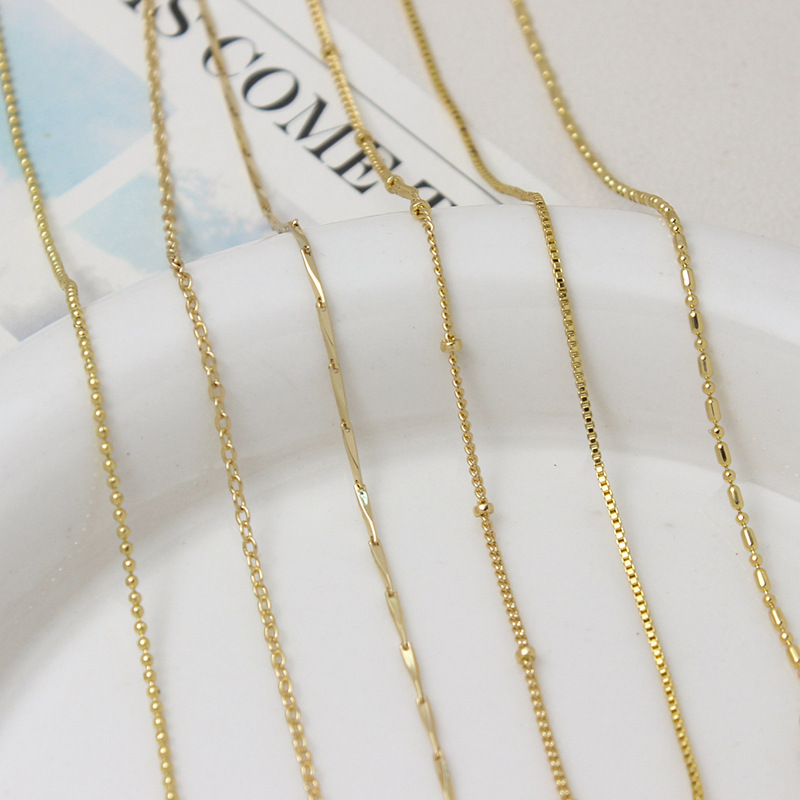 4g Weight Chain Jewelry Making Type 45-50cm Jewelry Making Size Lobster Trigger Clasp Closure Clasp Closure Type Jewelry Accessories Classification 1 Piece Quantity Copper Material Geometric Pattern All Seasons Season Plating Design Simple Style Style 1 Piece Copper 45-50cm Jewelry Accessories Chain Simple Style Geometric 1