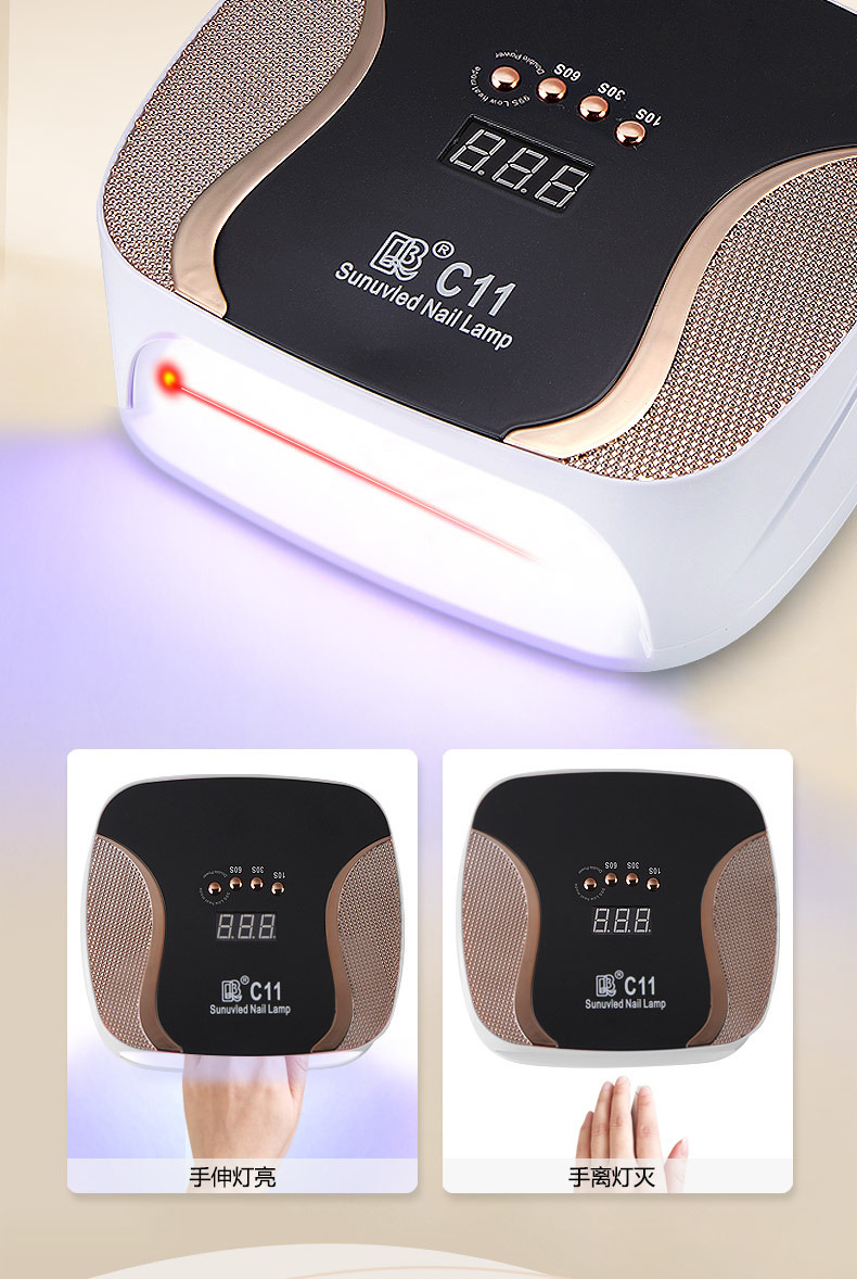 UV nail dryer with sensor, 67 LED lamps