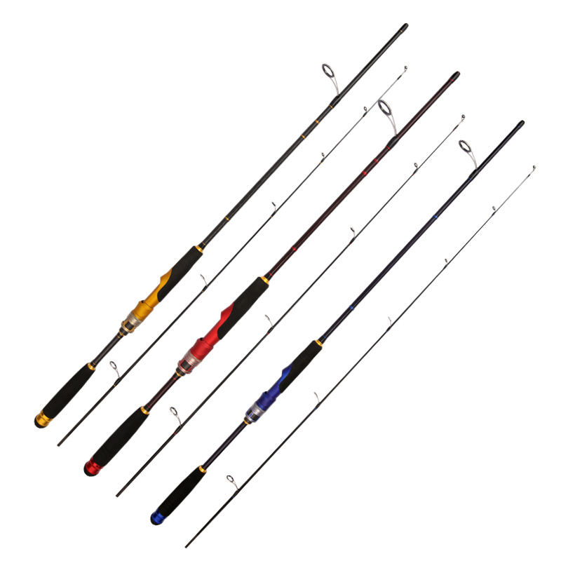 Caminos de carbono rodillo sólido ligeramente ML ajuste 1.68m 1.8m 1.98m 2.1m caña de pesca