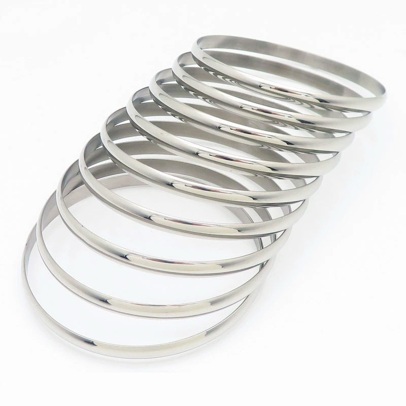 Color de acero 9 anillos